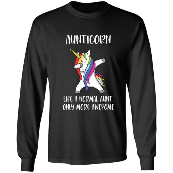 aunticorn like a normal aunt only more awesome gift long sleeve