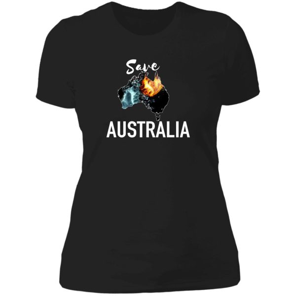 australia save pray wildfire fire fight water animals lady t-shirt