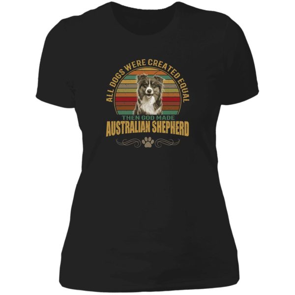 australian shepherd lady t-shirt