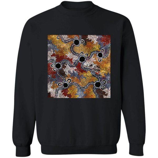 authentic aboriginal art - travels sweatshirt