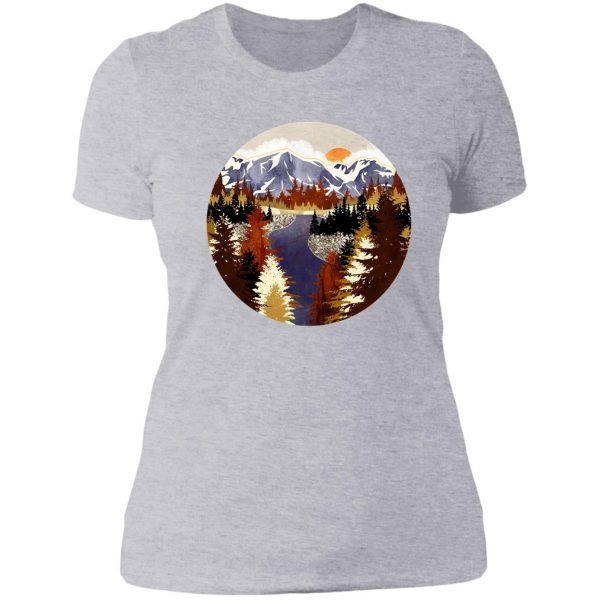 autumn river lady t-shirt