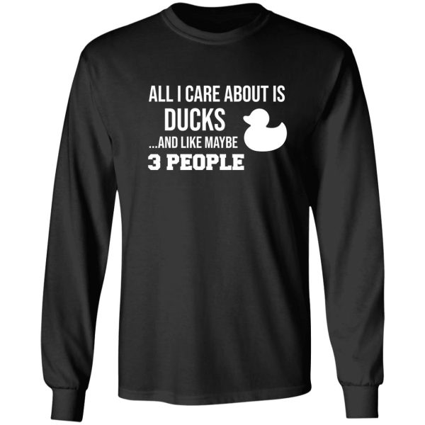 awesome duck lover gift shirt for men women kids long sleeve