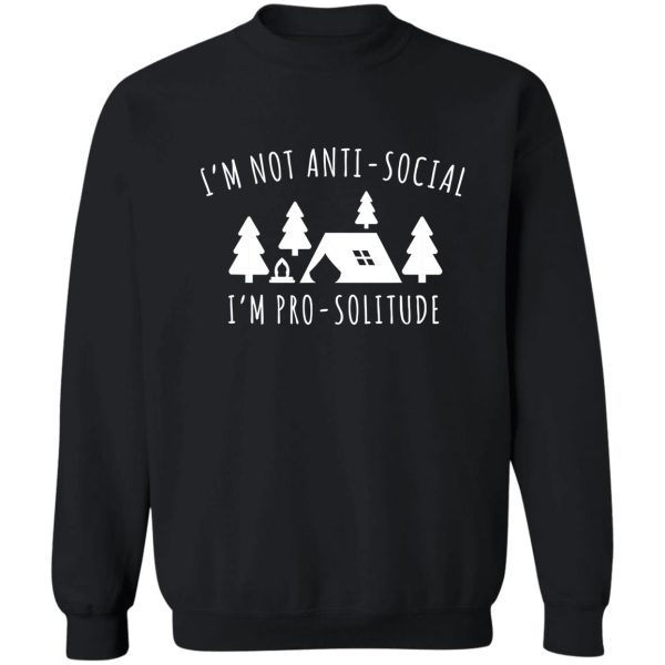 awkward introvert camping solitude campfire adventure outdoor camper funny mountain sweatshirt