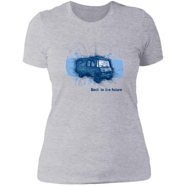 back to the future - scribbled van lady t-shirt