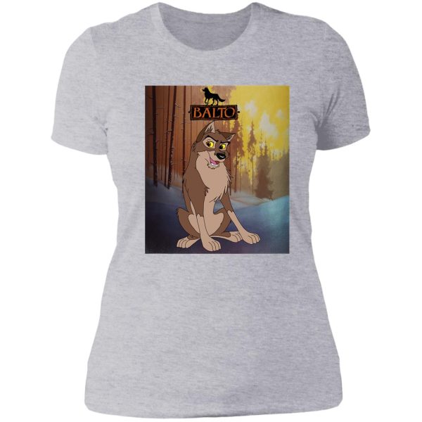 balto in the wilderness lady t-shirt