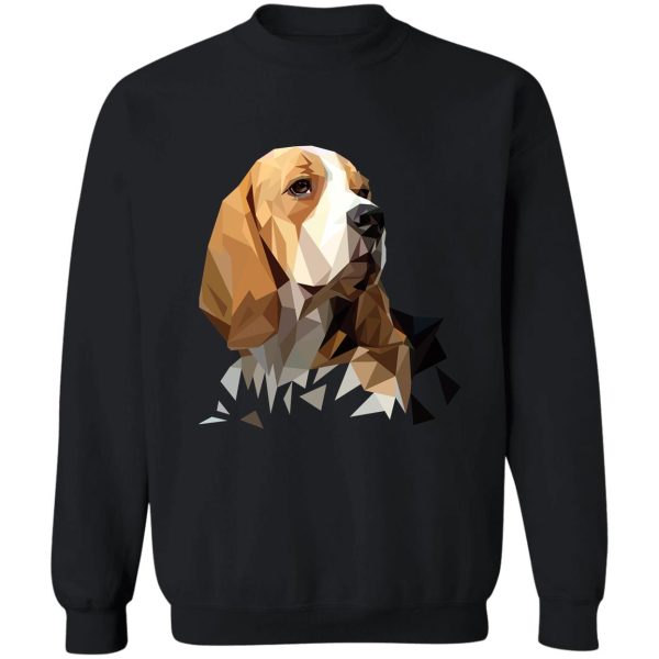 beagle hunting dog head sweatshirt