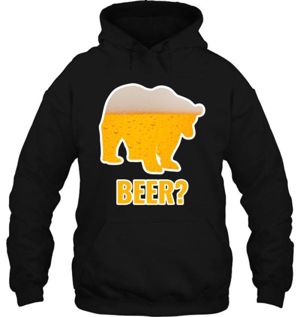bear + beer hoodie