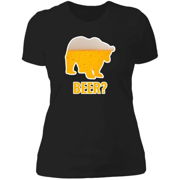 bear + beer lady t-shirt