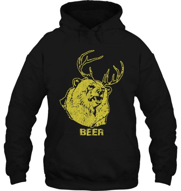 bear + deer = beer hoodie