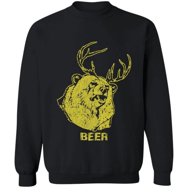 bear + deer = beer sweatshirt