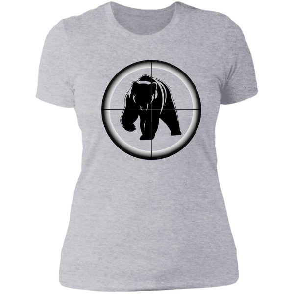 bear scope reticle hunting collection lady t-shirt