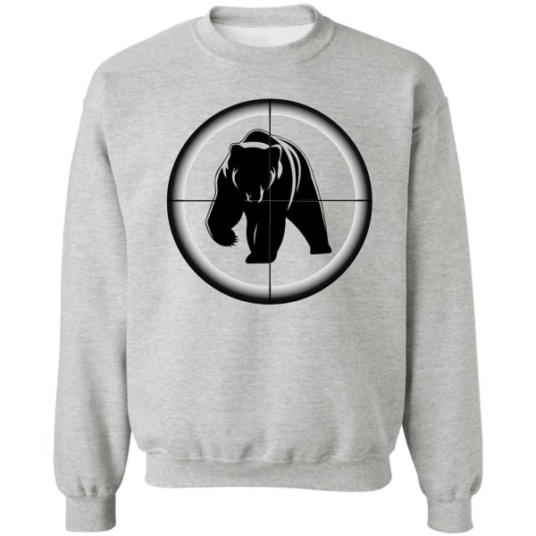 bear scope reticle hunting collection sweatshirt