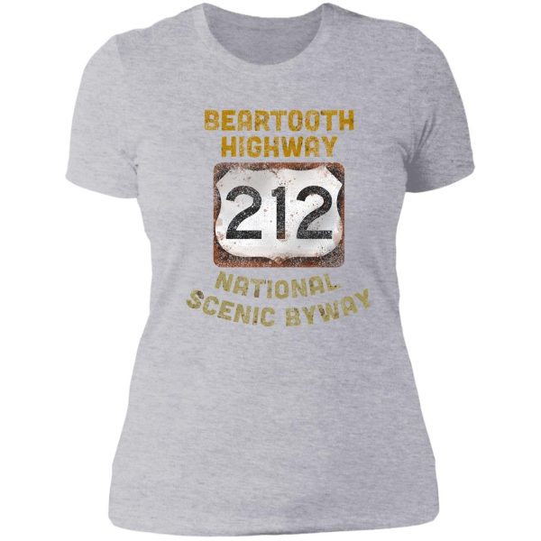 beartooth highway yellowstone national park lady t-shirt