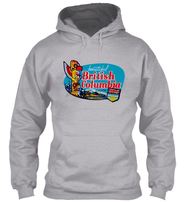 beautiful british columbia bc vintage travel decal hoodie