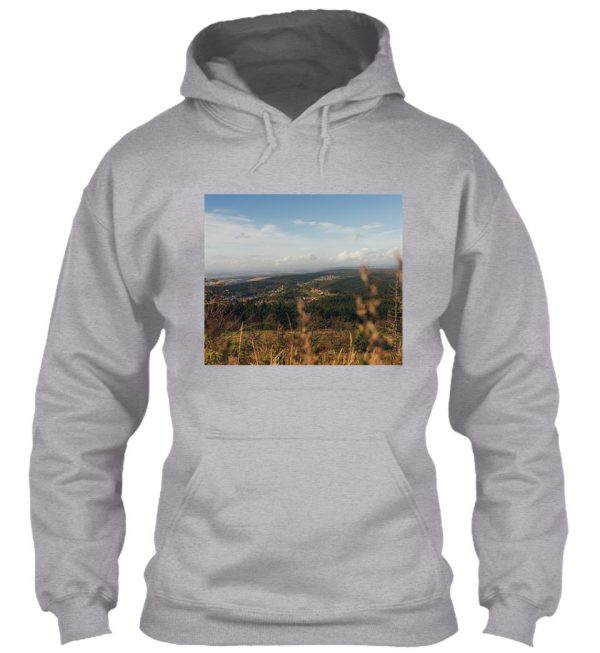 beautiful landscape view from feldberg taunus in germany hoodie