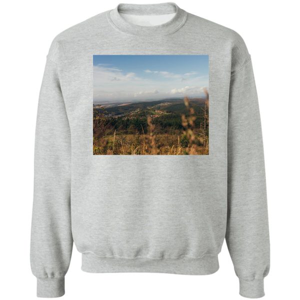 beautiful landscape view from feldberg taunus in germany sweatshirt