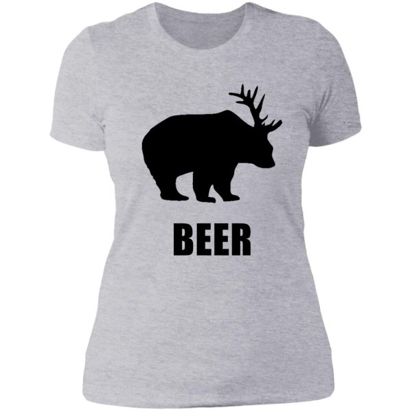 beer bear lady t-shirt