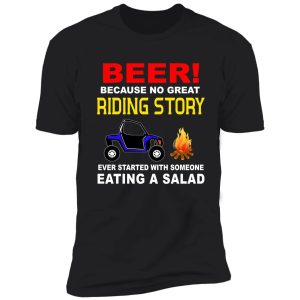beer! because no great riding story ever started w/ a salad shirt