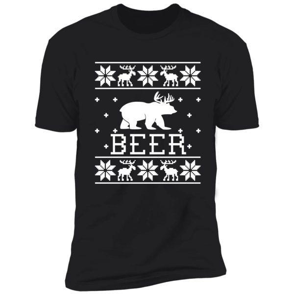 beer - ugly christmas sweater design shirt