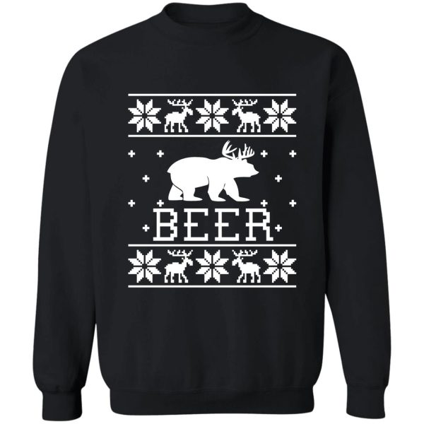 beer - ugly christmas sweater design sweatshirt