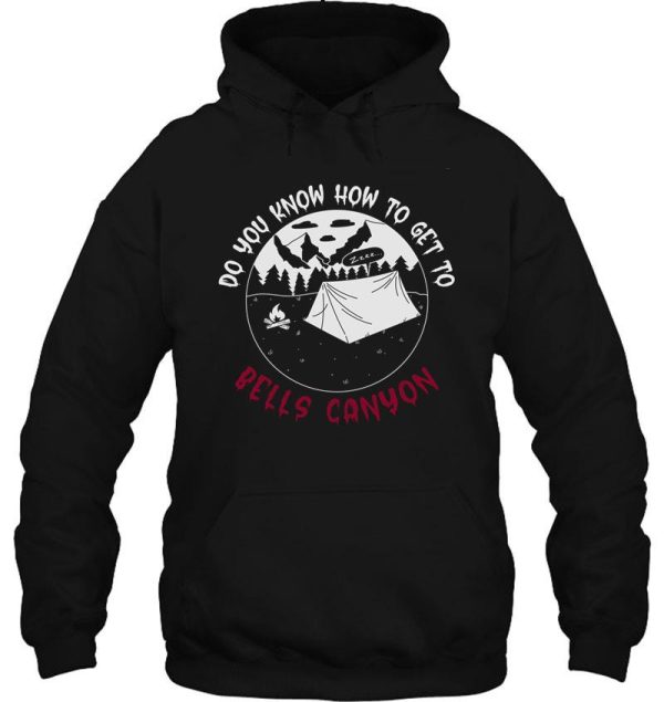 bells canyon badge on black hoodie