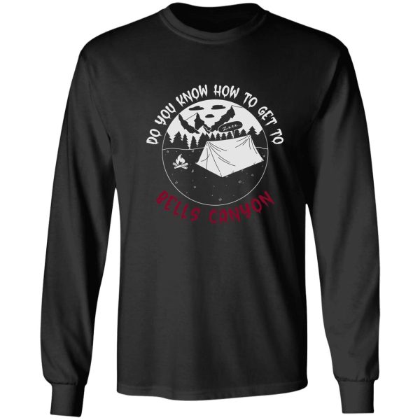 bells canyon badge on black long sleeve