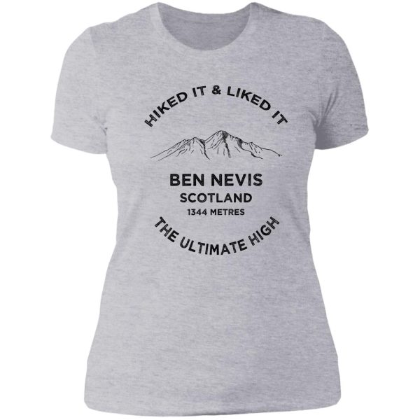 ben nevis-scotland hiking-adventure lady t-shirt