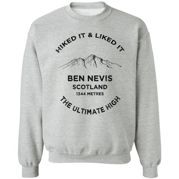 ben nevis-scotland hiking-adventure sweatshirt