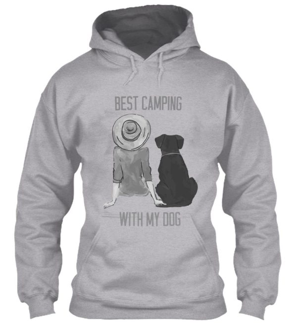best camping with my dog funny camping dog gift hoodie