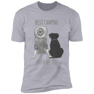 best camping with my dog funny camping dog gift shirt