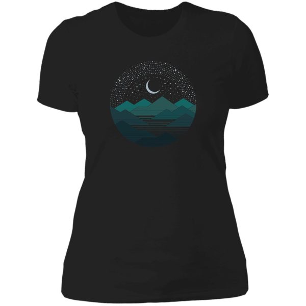 between the mountains and the stars lady t-shirt