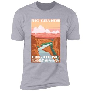 big bend national park rio grande vintage travel decal shirt