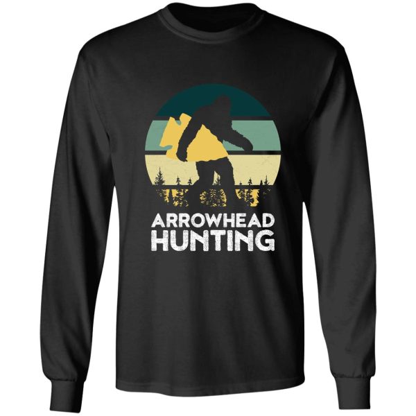 bigfoot arrowhead hunting and collecting long sleeve