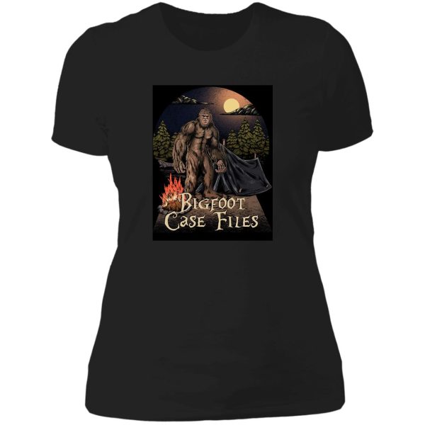 bigfoot in your camp lady t-shirt