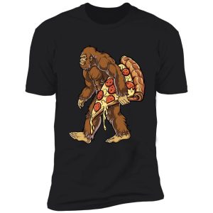bigfoot pizza t shirt kids boys sasquatch food lovers gifts shirt