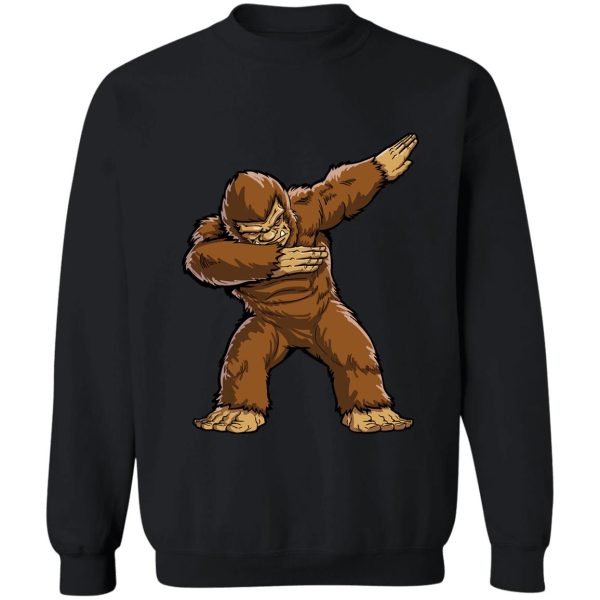 bigfoot sasquatch dabbing t shirt funny dab monster gifts sweatshirt