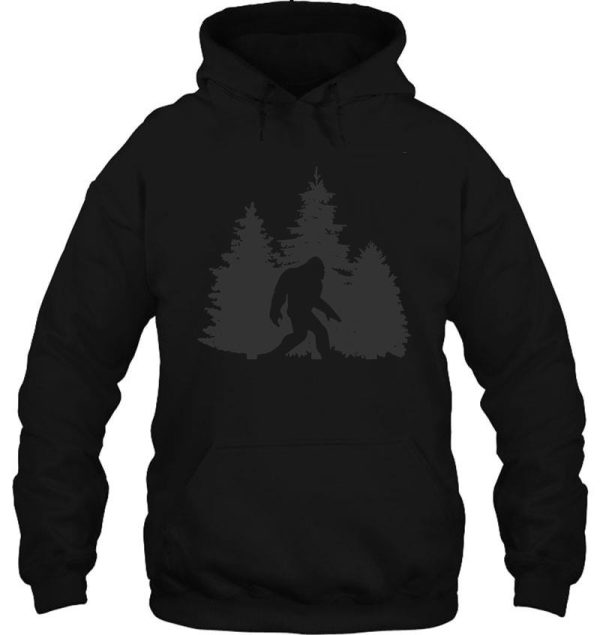bigfoot shirt sasquatch in the forest camping hiking hoodie