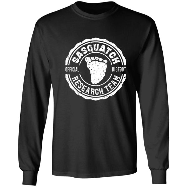 bigfoot t shirt research team sasquatch t-shirts long sleeve