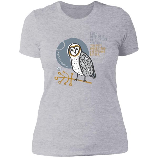 bioblitz masked owl lady t-shirt