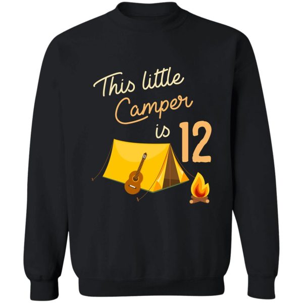 birthday camping sweatshirt