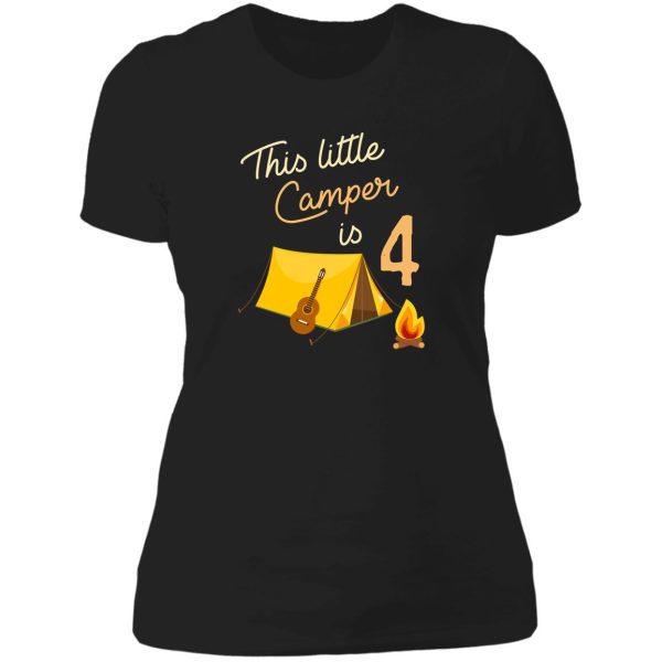 birthday little camper lady t-shirt