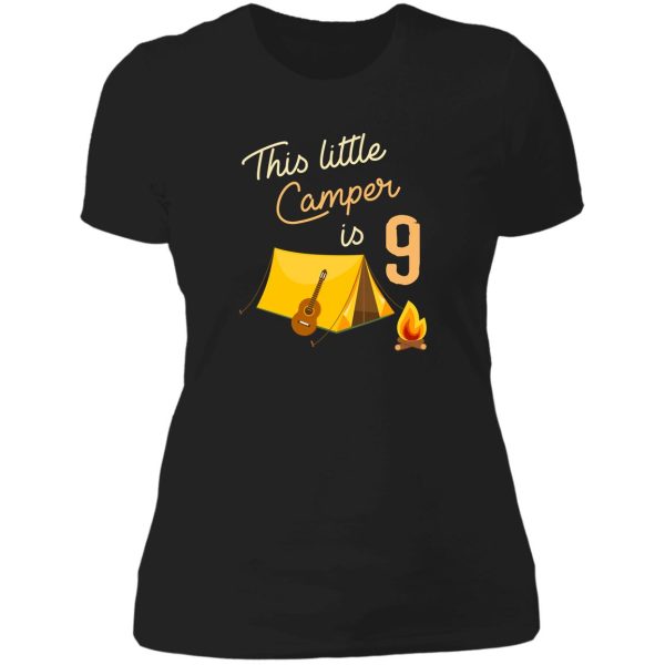 birthday little camper lady t-shirt