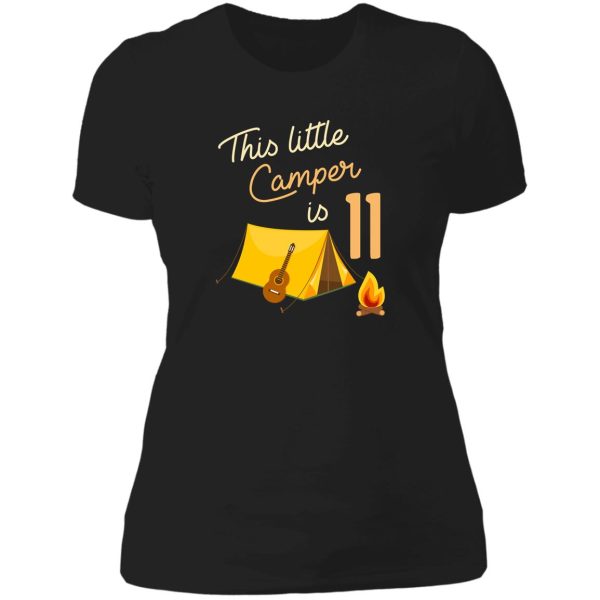 birthday little camper lady t-shirt