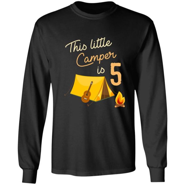 birthday little camper long sleeve