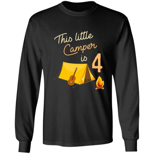 birthday little camper long sleeve