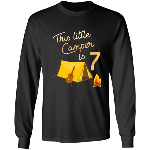 birthday little camper long sleeve