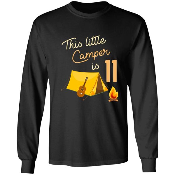 birthday little camper long sleeve