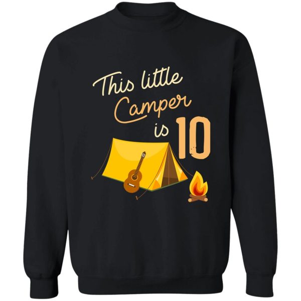 birthday little camper sweatshirt