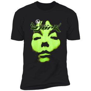 bjork homogenic vintage face logo (green) shirt