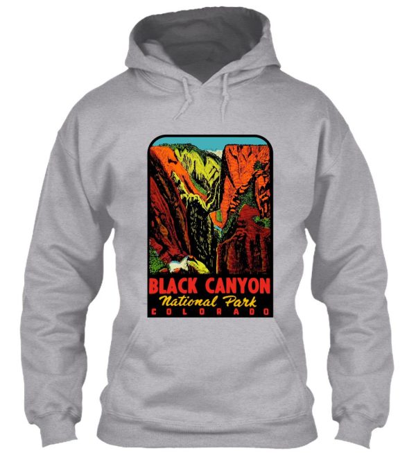 black canyon national park vintage travel decal hoodie